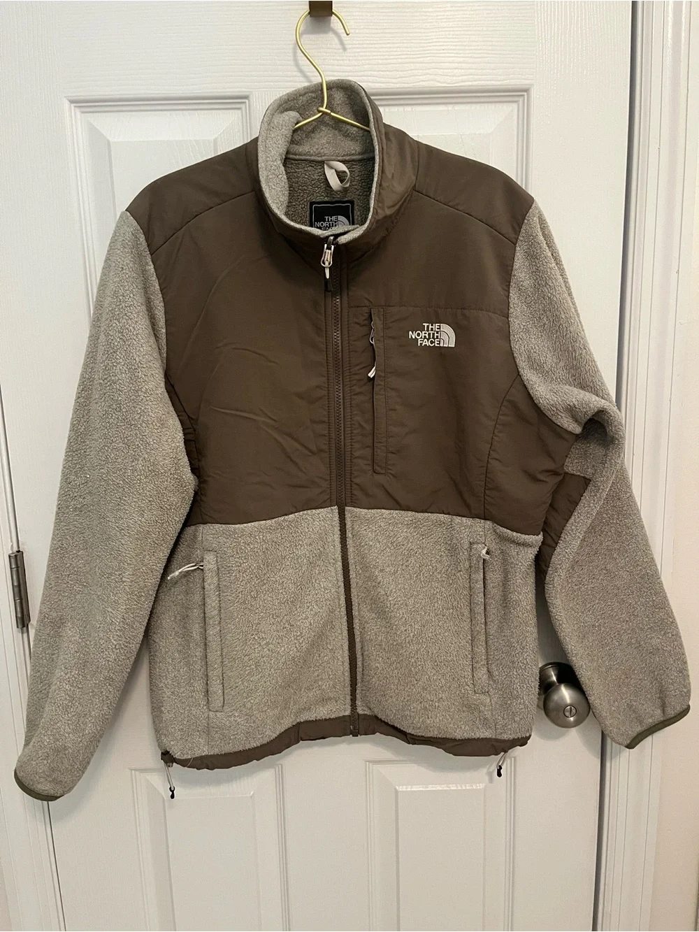The North Face Men’s Denali Polartec Fleece Jacket Brown Gray Size Large